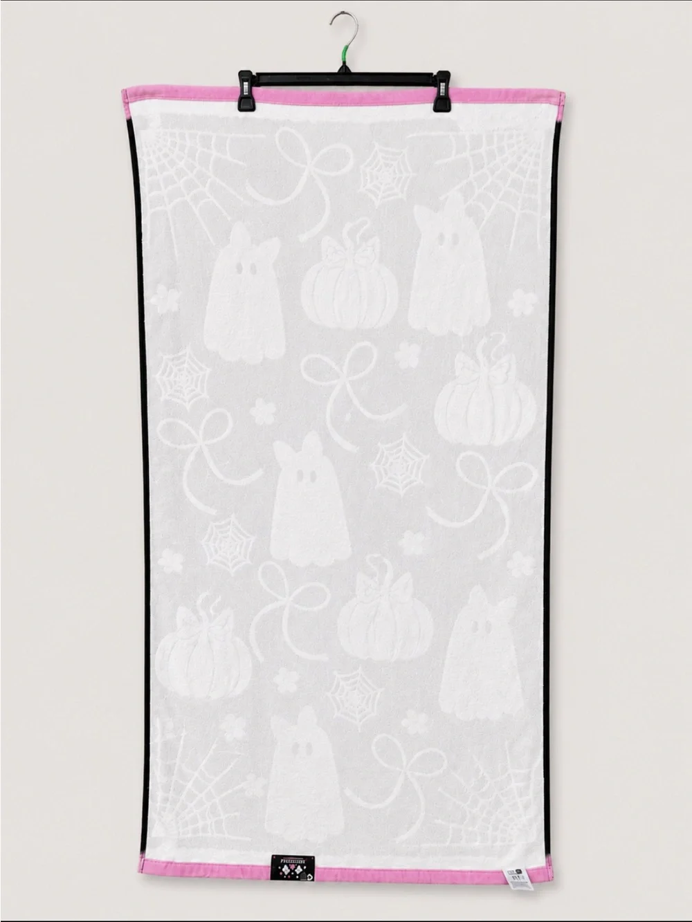 HALLOWEEN GHOST PLUSH BATH TOWEL GIRL CORE COQUETTE SOFT 100% COTTON KASSAFINA